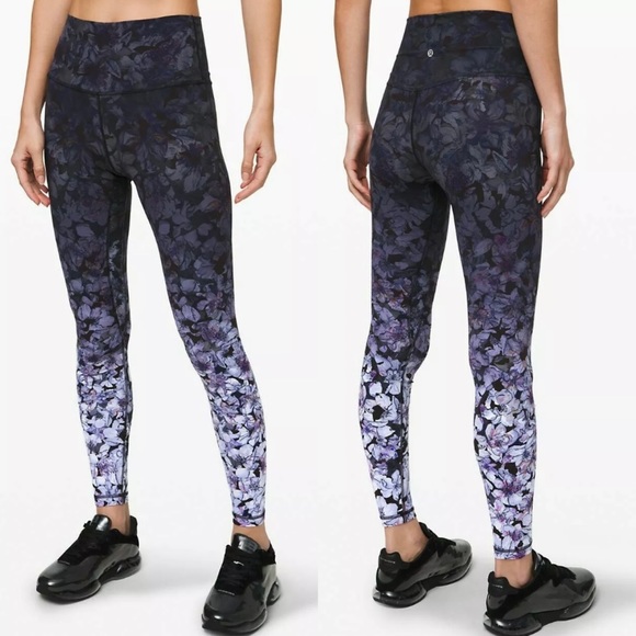Lululemon Align High Rise Size 4 Nightfall Blossom - Picture 2 of 10